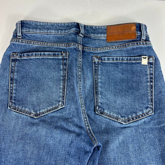 Max Mara Jeans Women's 29x29* Weekend Cropped Cigarette Skinny Blue Denim Tag 8 - Picture 10 of 16